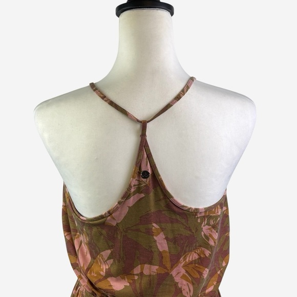 prAna Ayla Printed Midi Dress M Stretch Racerback Built-In Shelf Bra - Picture 8 of 14